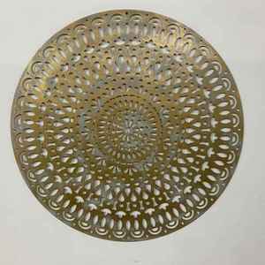 Interconnected Metallic Round <b>Cluster</b> Wall Hanging Decorative Wave Frame Accent Bedroom Sofa Backdrop Sign - Product Image 5