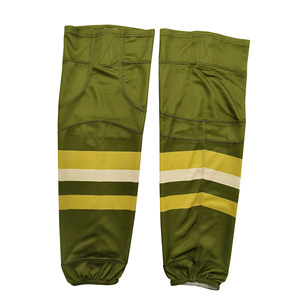Green Striped Basketball <b>Leg</b> <b>Warmers</b> Knee High Breathable Spandex Polyester Adult Sports Socks Autumn - Product Image 1