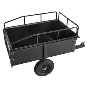 Carrello Ribaltabile in Acciaio da 750 libbre con Sponde Rimovibili, Rimorchio ATV da 15 piedi cubi per Giardino e Uso Intensivo per Falciatura del Prato - Product Image 5
