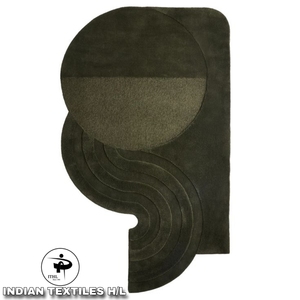 Alfombra y Tapetes de Lana Hechos a Mano con Técnica Tufted, Revestimiento de Piso Confortable para Decoración de Interiores de Hogar y Hotel por ITHL - Product Image 1