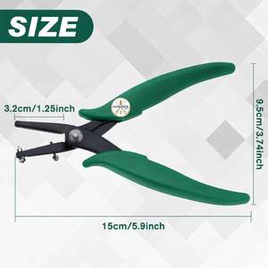 Pince à perforer les métaux à mâchoires longues de 1,5 mm pour bijoux, outil de précision pour la fabrication de boucles d'oreilles et de bijoux, artisanat - Product Image 3