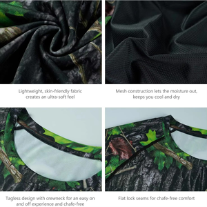 Chemises de chasse sur mesure en tissu respirant et à séchage rapide pour hommes, camouflage de haute qualité, respirant, vente en gros - Product Image 6