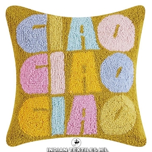 Designer Tufted Boho Cushion Cover By Indian Textiles H/L Handwoven <b>Decorative</b> <b>Throw</b> <b>Pillow</b> Luxury Boho <b>Pillow</b> Hot Selling - Product Image 1