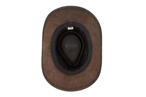 Premium Genuine Leather Cowboy <b>Hat</b> Unisex Vintage <b>Western</b> Style Outdoor Casual Adult Four Seasons Brown Braided Band - Product Image 6