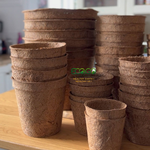 Macetas de Fibra de Coco para un Fácil Trasplante, Recipientes de Cultivo de Fibra de Coco para Plántulas, Flores, Hierbas y Plantas de Jardín - Product Image 3