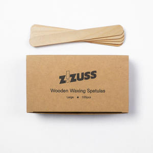 Spatule en bois Zizuss grande taille pour épilation corporelle – Outil d'épilation coréen de haute qualité – Présentoir - Product Image 1
