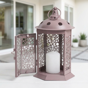 Lanterne porte-bougie en métal marocain noir, vente chaude 2025, pour la décoration de la maison, de la table et du sol - Product Image 4