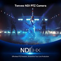 Cámara de Transmisión PTZ Tenveo NV20U-4K + KB200PRO 4K 20X con USB/HDMI/LAN + Pantalla LCD de 5 Pulgadas y Controlador de Teclado con Alimentación POE