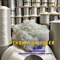 Vente directe usine – Fibres courtes de polyester blanc HCS 7D recyclées, ignifuges, antistatiques, siliconées pour jouets, oreillers et couvertures