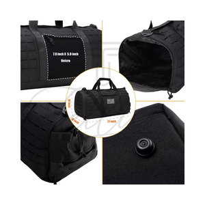 Bolsa Deportiva de Gimnasio y Viaje, Moderna, con Logotipo Personalizado, Negra, Colores Personalizados, Nailon, Capacidad de 30-40L, Venta al Por Mayor - Product Image 5