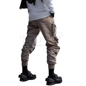 กางเกงคาร์โก้ผ้าวูลเนื้อปานกลาง ทรงลำลอง เอวกลาง แบบสั่งตัด ผลิตจากวัสดุรักษ์โลก ระบายอากาศได้ดี มีกระเป๋าหลายช่อง พร้อมเชือกผูก - Product Image 6