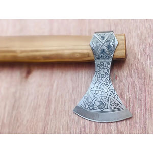 Burraq 16" Custom Handmade Carbon Steel Rosewood Handle Tomahawk Splitting <b>Axe</b> DIY Industrial Outdoor Father's Day Gift - Product Image 2