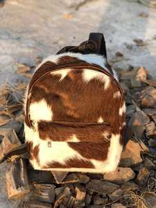 Vintage Western Cowhide Backpack Genuine Leather Hair-on-Hide Bag Luxury Designer <b>Cow</b> Fur Rucksack LHBP-0213 - Product Image 2