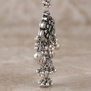 Joyería de Plata 925, Diseño Tradicional Judío, Oxidada, Hecha a Mano, para Mujer, Adorno para Boda, Compromiso, Regalo - Product Image 4