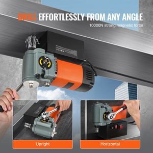Trapano Magnetico Portatile da 1300W, Macchina Elettrica Leggera a Basso Profilo con Dispositivo di Raffreddamento, Macchina per Foratura Magnetica con Protezione da Sovraccarico - Product Image 5