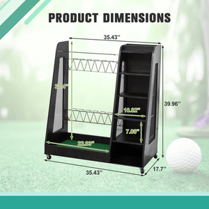 Organizzatore per Sacca da Golf Nero per Scaffali da Garage - Product Image 2