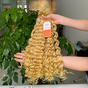 Cabello vietnamita de 12A, pelo ondulado profundo, cutícula, Onda de pelo crudo alineado, venta al por mayor - Product Image 2