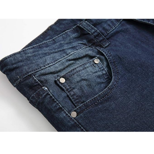 Pantalones Vaqueros de Hombre en Lavado Oscuro Personalizados, Corte Recto, para Uso Diario, Estilo Urbano y Prendas Personalizadas - Product Image 5