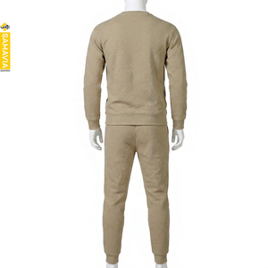 Conjunto de Chándal de 2 Piezas para Hombre, Estilo Informal, Talla Grande, con Capucha, Lavado Ácido, Térmico, para Otoño, 100% Algodón Canvas - Product Image 2