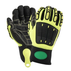 Gants de sécurité mécaniques robustes à prix de gros, respirants et confortables, en cuir de 8 oz, fabriqués en TPE - Product Image 3