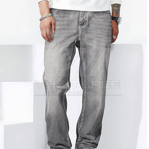 Pantalones Vaqueros Modernos de Estilo Urbano, Corte Recto, Cintura Media, Ligeros, Cómodos y Elegantes para Uso Diario Informal y Viajes - Product Image 2