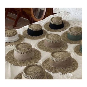 Sombrero de Paja Natural Tejido a Mano, Sombrero de Verano de Ala Ancha para la Playa, Vacaciones y Actividades al Aire Libre, Sombrero Artesanal Tejido - Product Image 6