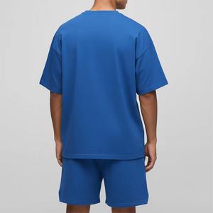 Nouvelle collection 2026 : Ensemble de sport décontracté de luxe pour homme, 100 % coton, deux pièces, idéal pour l'automne et l'été, à prix de gros - Product Image 3