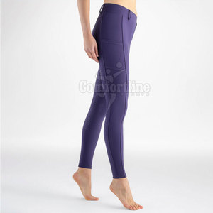 Pantalons d'équitation pour femmes, taille haute, tissu extensible, confortables, pour l'équitation en plein air, conception personnalisée OEM - Product Image 2