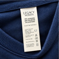 Étiquettes de lavage personnalisées en satin avec logo et détails de taille, étiquettes pour vêtements et articles vestimentaires