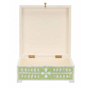 Hot Selling Handcrafted Bone Inlay Jewelry <b>Box</b> Jewelry Organizer Keepsake Storage <b>Box</b> For Rings <b>Earrings</b> Necklace Accessories - Product Image 3