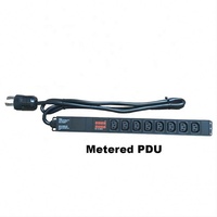 Bloc d'alimentation multiprise Orient 30A 8 prises 220V-250V C13 L6-30P 1U pour montage en rack avec compteur LCD
