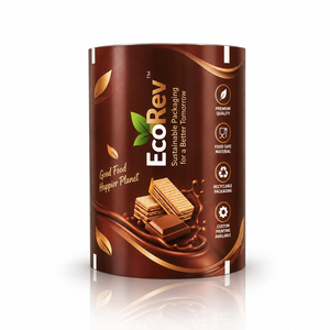 Food Grade Laminated <b>Roll</b> <b>Film</b> Transparent Glossy Eco-Friendly Packaging for Chocolate Custom Digital Printing Available EcoRev - Product Image 5