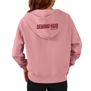 Hoodie Femme Tricoté Respirant Écologique à Épaules Tombantes Style Décontracté Streetwear – Prix de Gros Abordable - Product Image 2