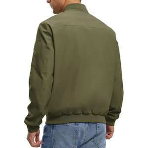 Olive Custom <b>Utility</b> Sleeve Pocket Zip Outerwear Streetwear Bulk Supplier Apparel Bomber <b>Jackets</b> for <b>Men</b> - Product Image 2