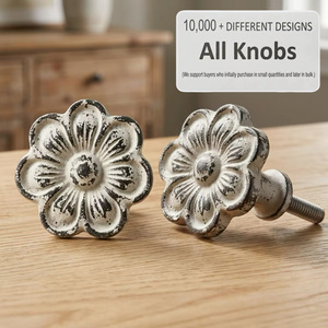 Tiradores de Gabinete de Hierro Fundido con Forma de Flor, Modernos, Multifuncionales y Duraderos, para Muebles de Cocina, Armarios y Baños - Product Image 3