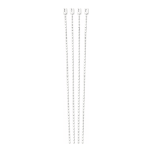 Attaches-câbles réutilisables en nylon perlé de 8 pouces, lot de 100, certifiés RoHS pour l'organisation en laboratoire et industrielle - Product Image 1