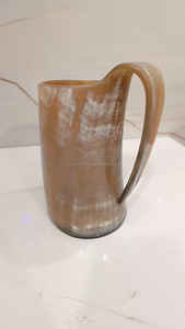 แก้วมักลายวัวฮอร์นขัดมันของแท้จากงานหัตถกรรมของ saniya แก้วมักใช้ดื่มแบบไวกิ้งแก้วมักสไตล์สัตว์ต่างๆราคาไม่แพง - Product Image 5