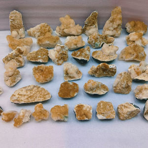 Calcite Jaune Naturelle Magnifique avec Stilbite – Lot de Minéraux Premium – Collection de Cristaux – Décoration – Guérison – Cadeau - Product Image 1