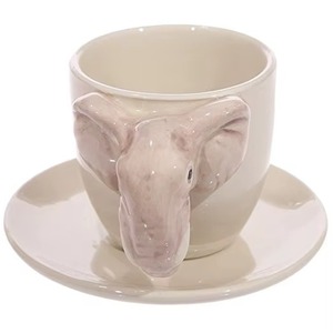 Aesthetic ceramic <b>mug</b> with designer handles designed to enhance your coffee drinking experience with a <b>cute</b> touch - Product Image 2