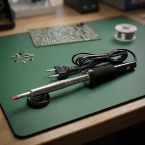 Fer à souder HC0113 avec une grande pointe plate | Outil rotatif électrique à cordon avec lame métallique à tige droite pour une coupe de précision - Product Image 5