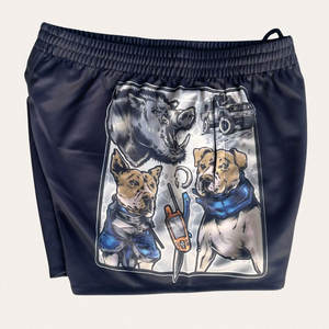 Shorts de football unisexes respirants à séchage rapide, personnalisés par sublimation, avec poches zippées, amusants, vintage, pour la pêche et le rugby - Product Image 3
