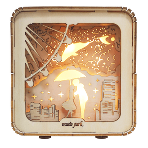 Puzzle 3D in Legno per Donne dai 14 Anni in su, Modello Gatto con Luci Notturne, Decorazioni da Scrivania per Compleanno o Natale - Product Image 1