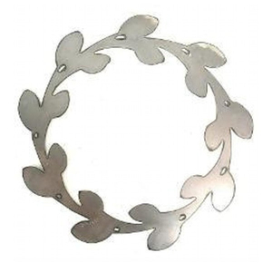Guirnalda Navideña de Aluminio para Sublimación, Diseño Nórdico Brillante con Hojas, Decoración Navideña para el Hogar - Product Image 1