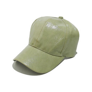 Casquette de baseball en cuir véritable avec logo personnalisé, réglable, style snapback, visière pare-soleil, décontractée, pour homme - Product Image 2