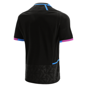 Maillot de sport noir à manches courtes pour homme, col rond, entraînement athlétique, course à pied, 100 % polyester 240g, design vierge écologique - Product Image 2