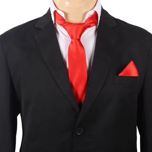 Corbata Roja Sólida de Primera Calidad |   Corbata Formal de Diseño Clásico para Hombre, para Bodas, Negocios, Oficina, Fiestas, Accesorio de Moda, Lujosa y Elegante - Product Image 1