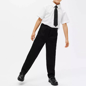 Nouvel ensemble uniforme scolaire pour garçons : chemise et pantalon doux et respirants, idéal pour les activités scolaires quotidiennes - Product Image 1