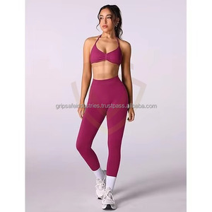 Ensemble de yoga réversible, extensible dans quatre directions, respirant, soutien-gorge et legging, ensemble sportif à séchage rapide, écologique, pour femmes - Product Image 1
