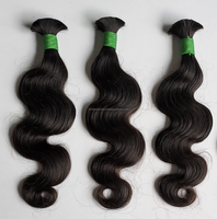 Extension de cheveux vierges indiens Cheveux de temple indiens bruts couleur brun clair provenant d'un seul donneur Fourniture en vrac de cheveux longs