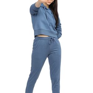 Haut court à capuche pour femme en molleton 100% coton, style décontracté, meilleur style, vente en ligne, prix raisonnable pour 2026, décontracté - Product Image 3